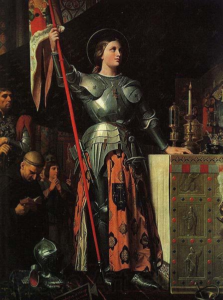 Jean Auguste Dominique Ingres Joan of Arc at the Coronation of Charles VII. Oil on canvas, painted in 1854